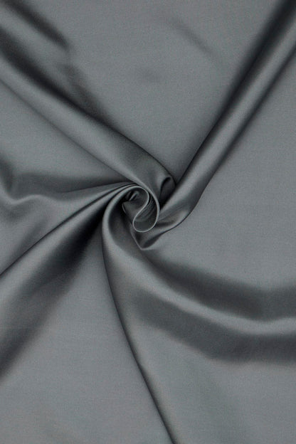 Vakko Düz Twill İpek Eşarp - Füme