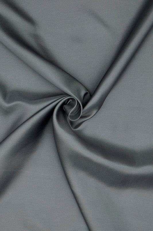 Vakko Düz Twill İpek Eşarp - Füme