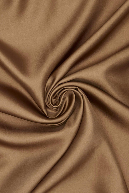 Vakko Düz Twill İpek Eşarp - Kahve