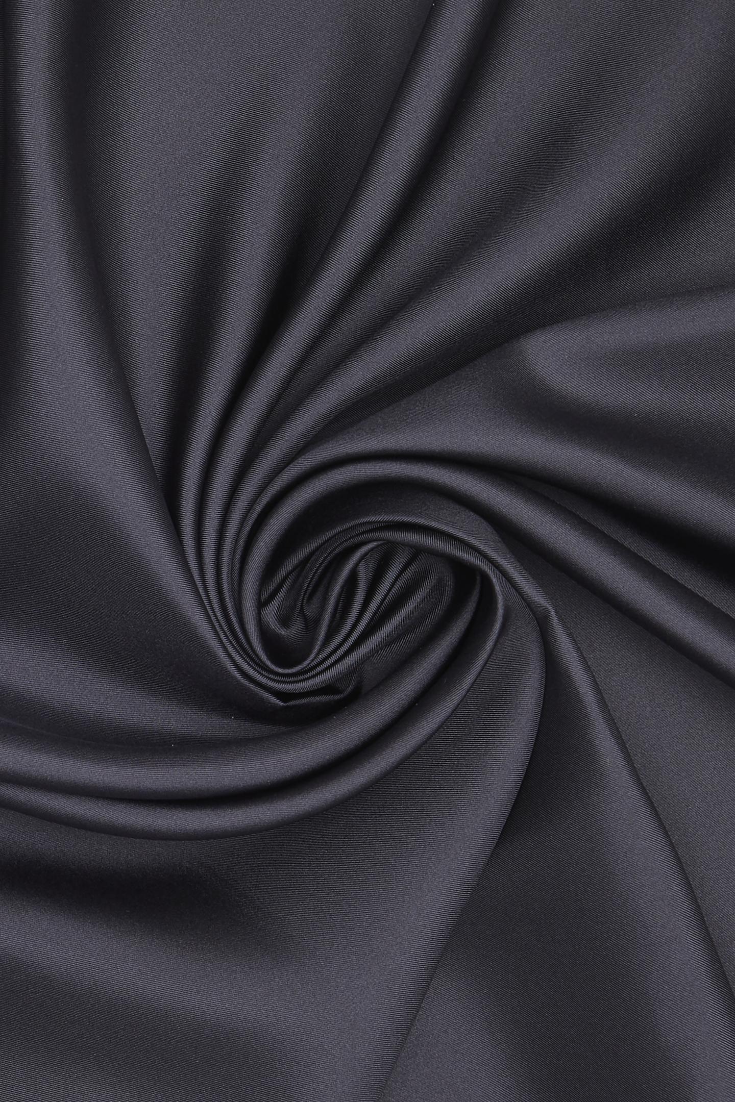 Vakko Düz Twill İpek Eşarp - Koyu Lacivert