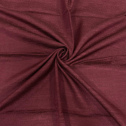 Vakko Pamuk İpek Eşarp - Helezon Monogram - Bordo