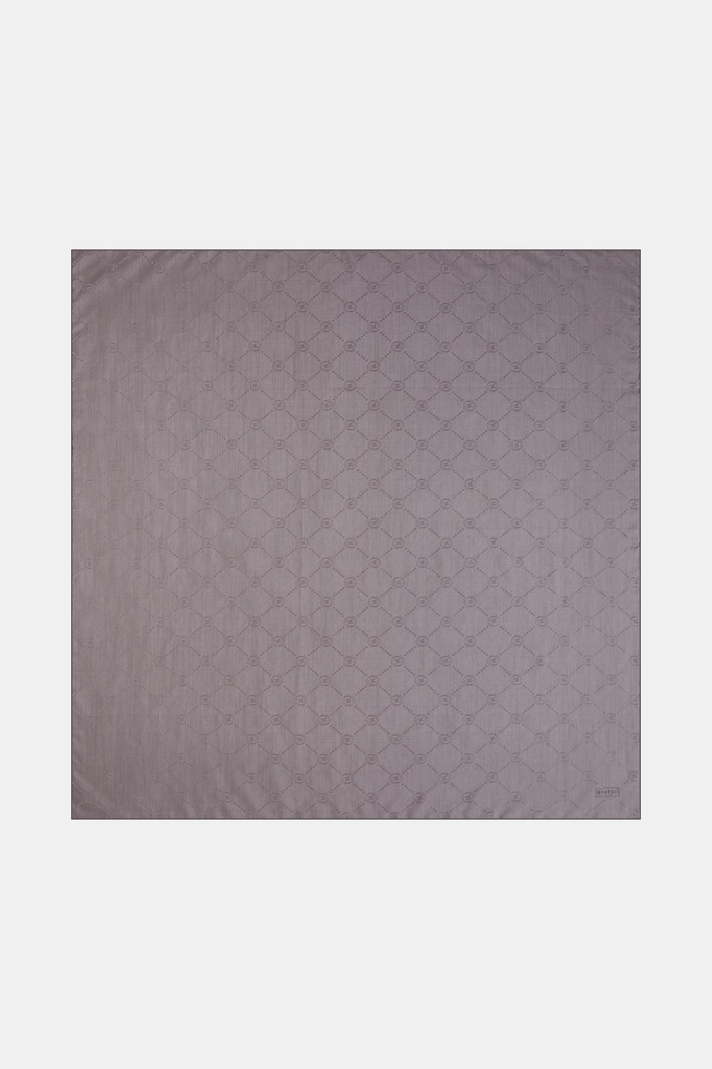 Vakko Pamuk İpek Eşarp - Monogram - Duman