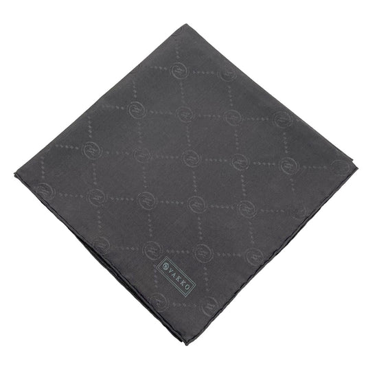 Vakko Pamuk İpek Eşarp - Monogram - Füme
