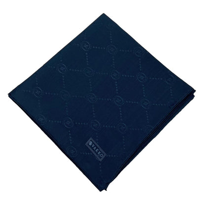 Vakko Pamuk İpek Eşarp - Monogram - Lacivert