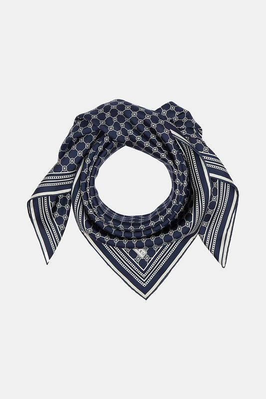 Vakko Twill İpek Eşarp - Özel Seri - Lacivert