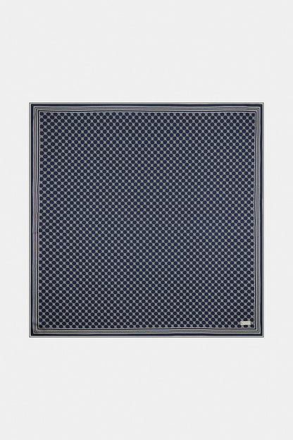 Vakko Twill İpek Eşarp - Özel Seri - Lacivert
