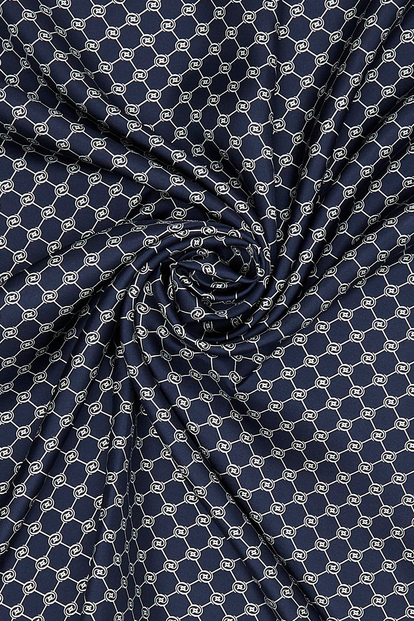 Vakko Twill İpek Eşarp - Özel Seri - Lacivert