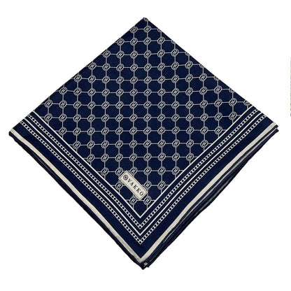 Vakko Twill İpek Eşarp - Özel Seri - Lacivert