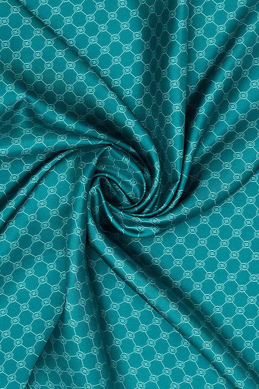 Vakko Twill İpek Eşarp - Özel Seri - Petrol Yeşili