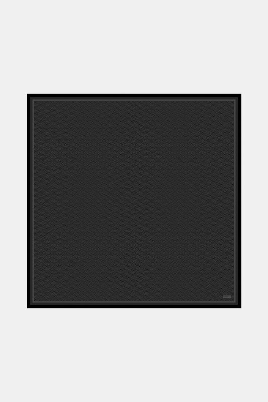 Vakko Twill İpek Eşarp - Helezon Monogram - Füme