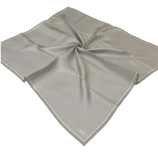 Vakko Twill İpek Eşarp - Helezon Monogram - Taş