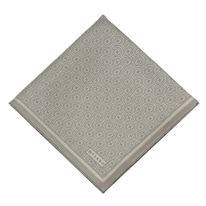 Vakko Twill İpek Eşarp - Helezon Monogram - Taş