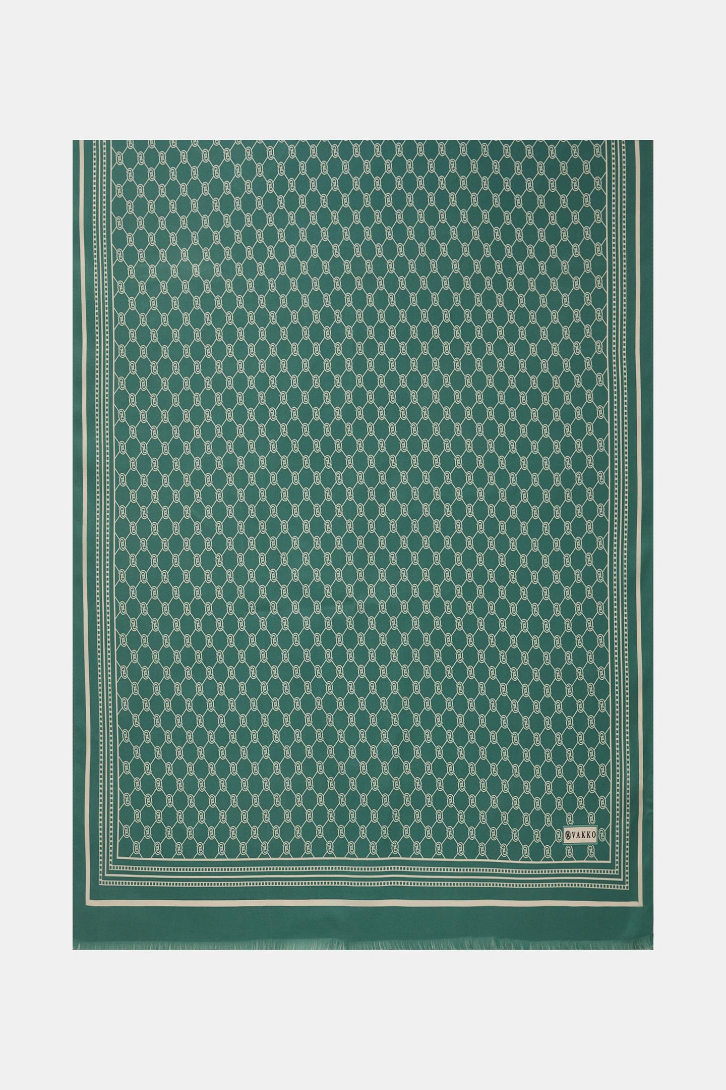 Vakko Twill İpek Şal - Özel Seri - Çağla