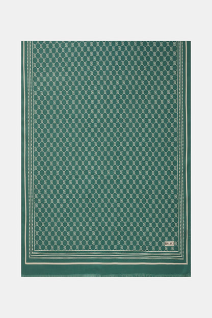 Vakko Twill İpek Şal - Özel Seri - Çağla