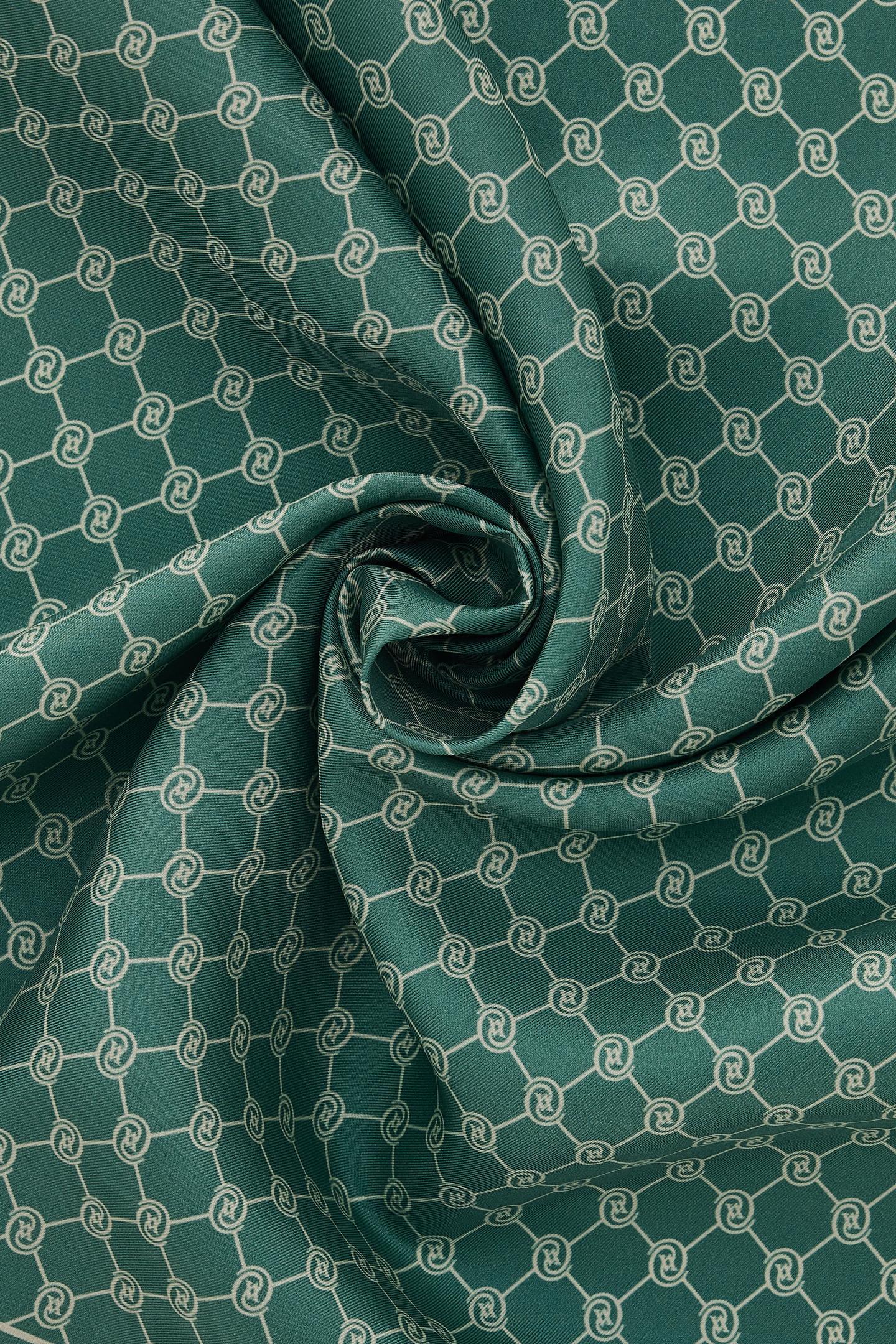 Vakko Twill İpek Şal - Özel Seri - Çağla