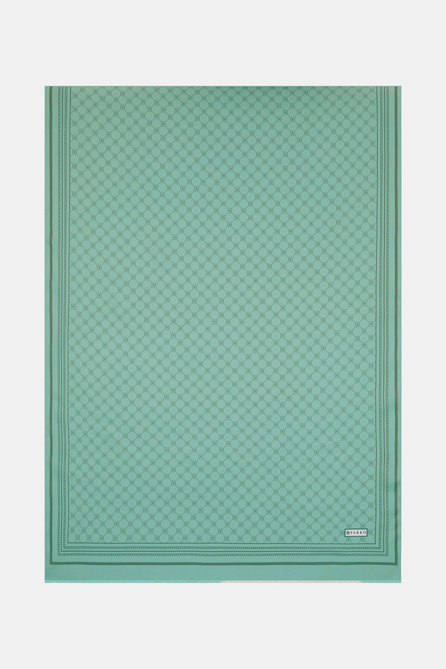 Vakko Twill İpek Şal - Özel Seri - Su Yeşili