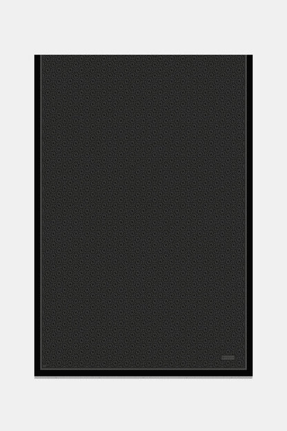 Vakko Twill İpek Şal - Helezon Monogram - Füme