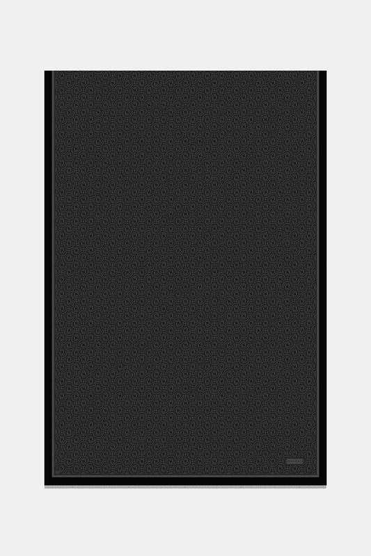 Vakko Twill İpek Şal - Helezon Monogram - Füme