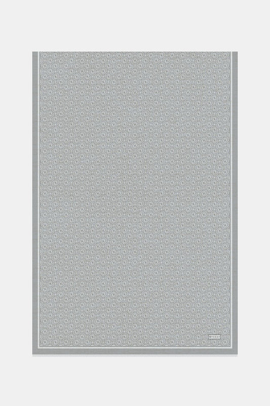 Vakko Twill İpek Şal - Helezon Monogram - Gümüş