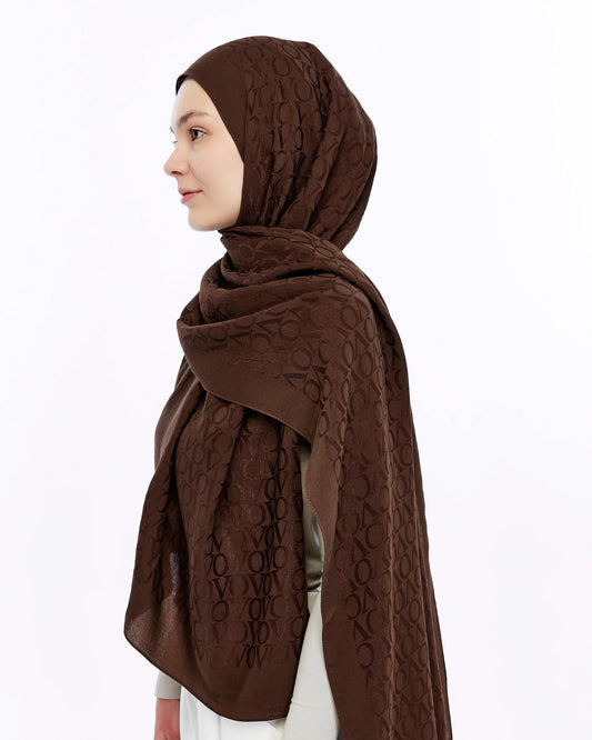Valentino Orlandi Alia Şal - 2 - Çikolata