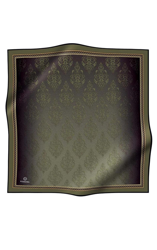 Vissona Twill İpek Eşarp - 10655 - 0011 Haki