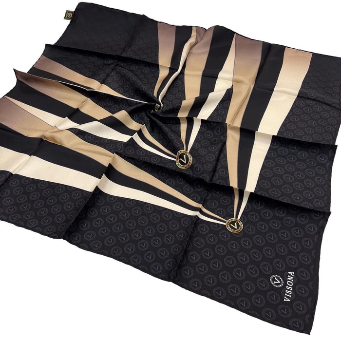 Vissona Twill İpek Eşarp - 17505 - 0001-0003