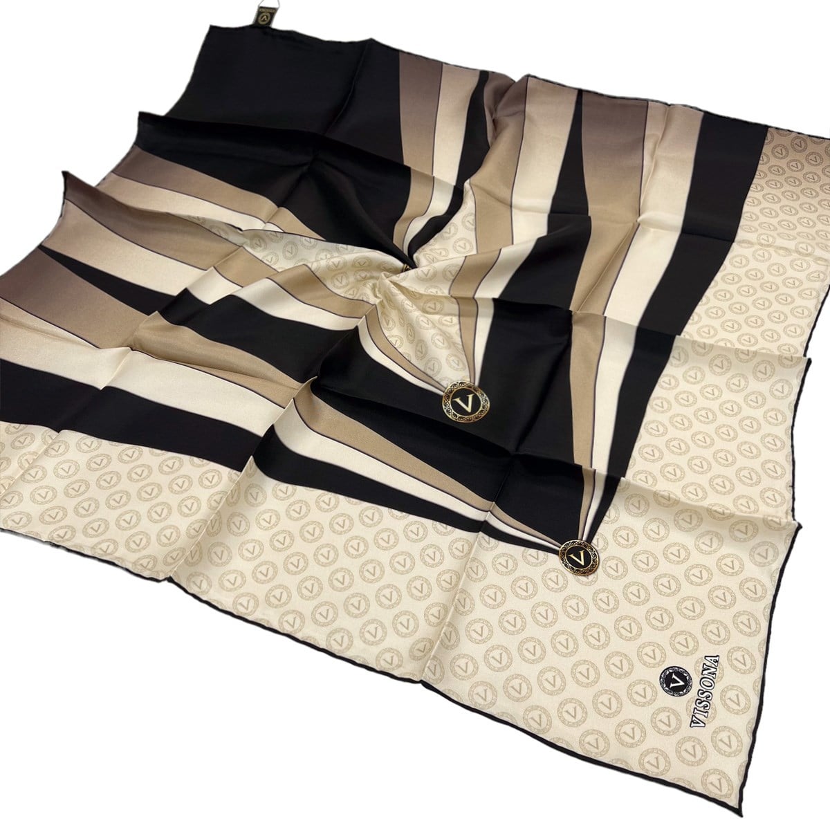 Vissona Twill İpek Eşarp - 17505 - 0003-0008