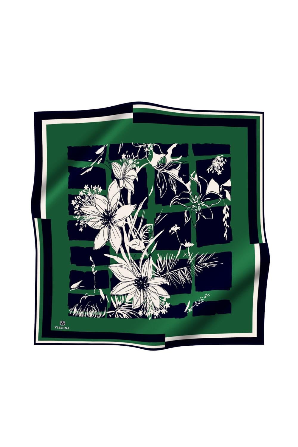 Vissona Twill İpek Eşarp - 51019 - 0036-0033