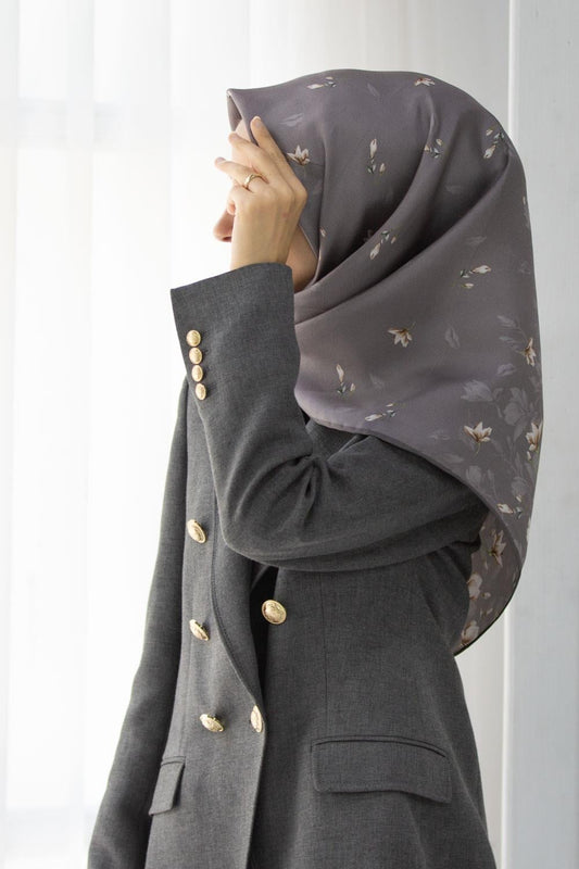 Vissona Twill İpek Eşarp - 51776 - 0028
