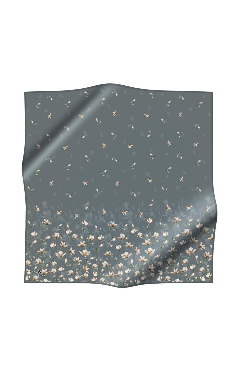Vissona Twill İpek Eşarp - 51776 - 0034 Mint Yeşili
