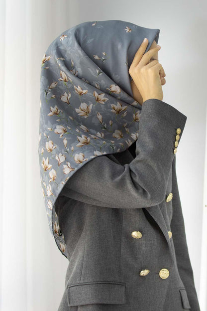 Vissona Twill İpek Eşarp - 51776 - 0034 Mint Yeşili