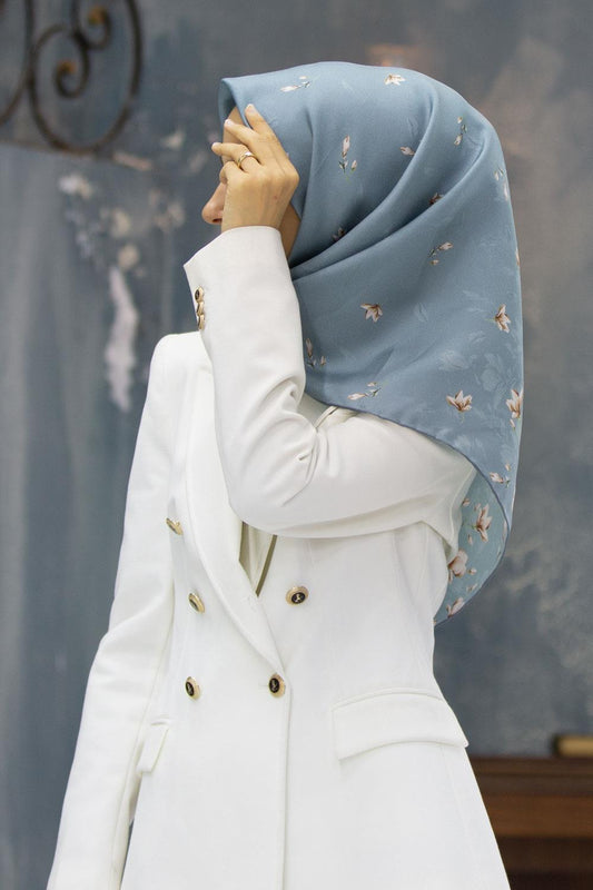 Vissona Twill İpek Eşarp - 51776 - 0039