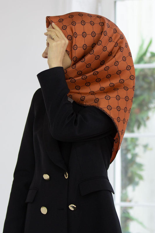 Vissona Twill İpek Eşarp - 52033 - 0014-0001