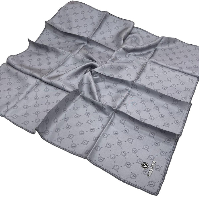 Vissona Twill İpek Eşarp - 52033 - 0029 Füme