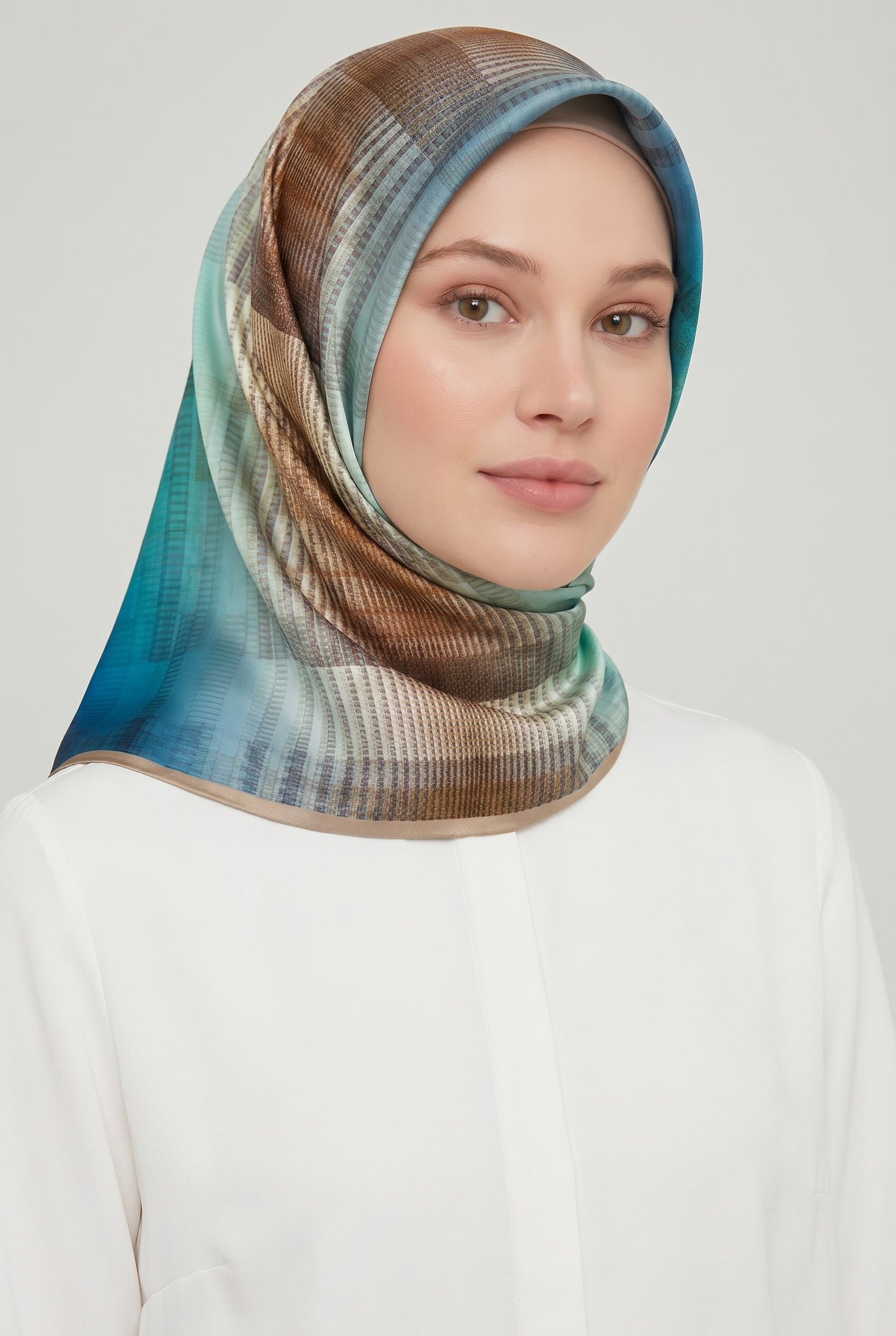 Armine Sport Twill Eşarp - 8014-06 Petrol